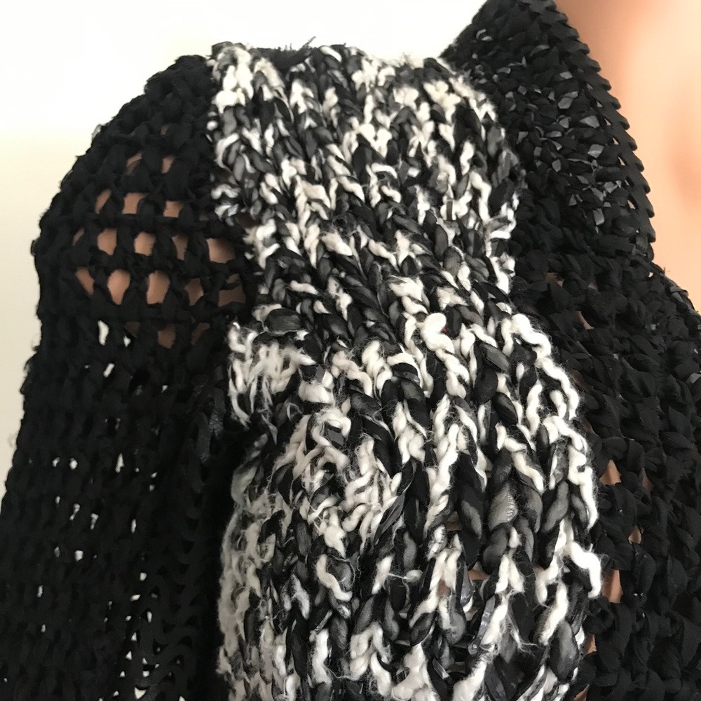 Versace Leather Knit-Crop Jacket - Picture 7 of 11